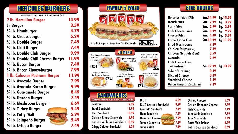 Hercules Burgers Menu image 3